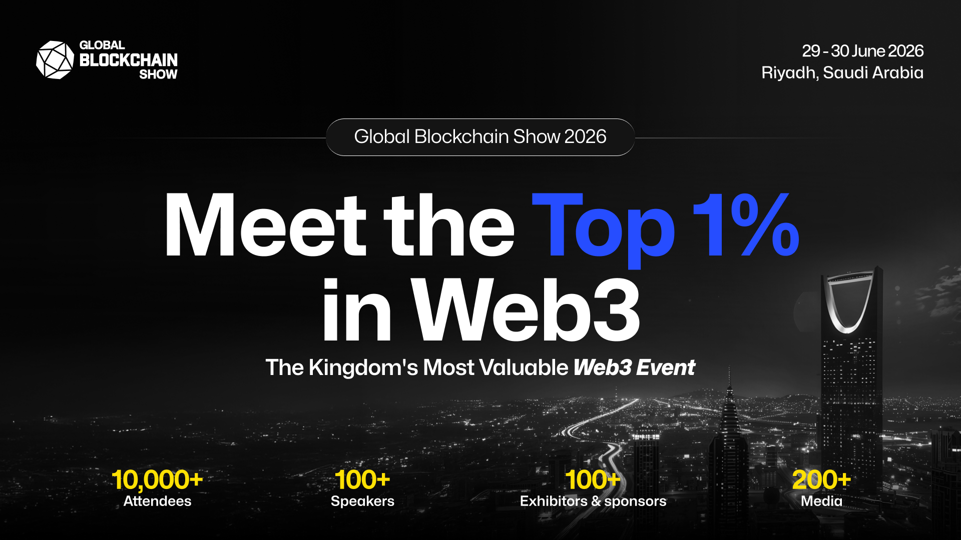 Global Blockchain Show 2026 moves to Riyadh - Blockport